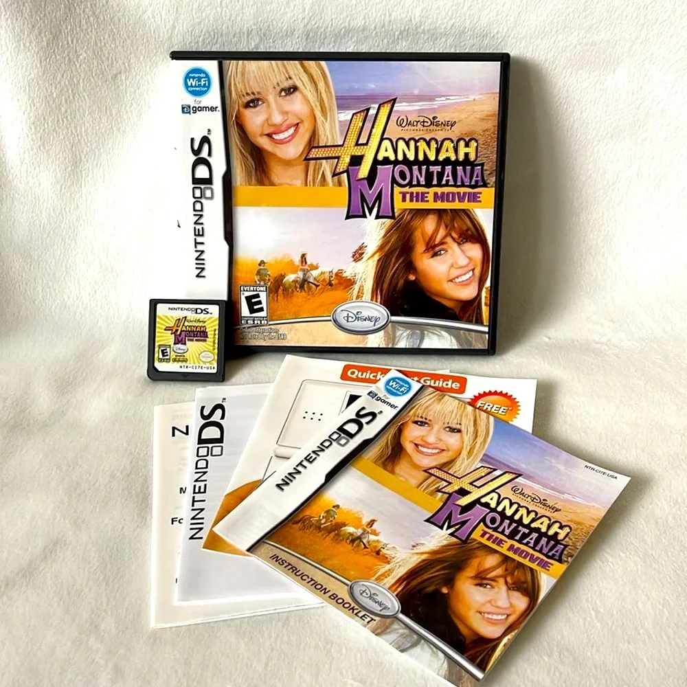 Nintendo DS Hanna Montana The Movie Video Game Complete with Manual & Case